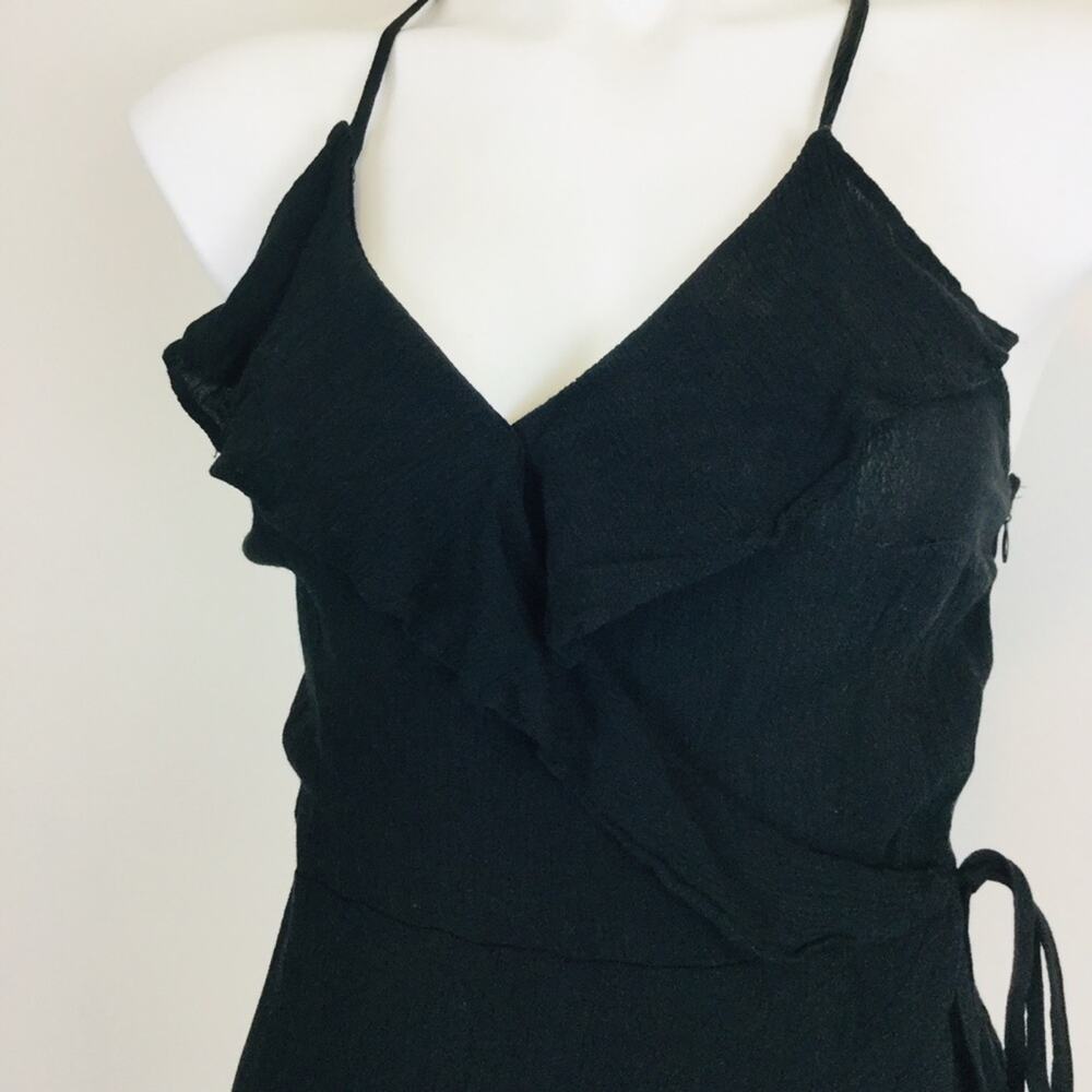 Mossimo Black Faux Wrap Ruffled Dress - Picture 3 of 9